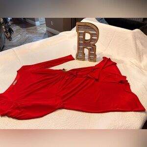 Eliza J Vibrant Red Garment